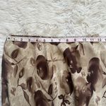 International concepts Vintage INC Y2K Skirt Floral 100% Silk Floral Brown Sz 2 Photo 7