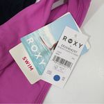Roxy  NWT $138 3PC Bikini Top + solid beach classics high leg bottoms‎ M Photo 6
