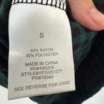 Lucky Brand  Smocked Bodice Dress Pacific Plaid Green Holiday Small NWT Photo 1