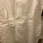 White Sleeveless Denim Dress Size M Photo 3