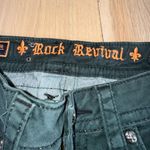 Rock Revival Jen Skinny Jeans Dark Green Size 27 Photo 3