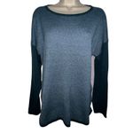 Smartwool  Shadow Pine Colorblock Crew Sweater Wool Blend Women Size Large Green Photo 2