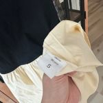 Anthropologie Drop hem ruffle mini dress camille ribbed poplin waist block bubble sleeveless Photo 5