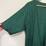 LuLaRoe  Womens Cardigan Sweater Small Green Short Sleeve Open Front Relaxed Photo 1