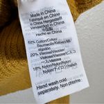 Madewell  Mustard Yellow Chunky Knit Cropped Pullover Sweater Womens XS Fall Cozy Photo 3