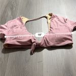 Niyama Sol Long Sleeve Knotty Bra Crop Top in Rose Petal Size L/XL Pink Size L Photo 8