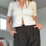 Style & Co My favorite vintage 1990s white button down collared knit top 🤍 Photo 0