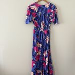 Abel the label  Anthropologie Santa Cruz Floral High Low Maxi Dress V Neck Size S Photo 6