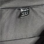 SheIn Side Ruched Black Slit Maxi Skirt Photo 3