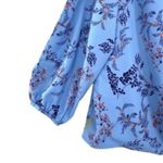 Stella & Dot Maette by Cold Shoulder Floral Print Wrap Blouse Top Photo 2