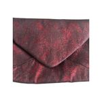 ADOLFO DOMINGUEZ Red Black Snake Print Envelope Clutch Handbag Photo 6