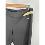 Nike Vintage  Women Mid Rise Gray Flare Yoga Capris Y2K Cropped Gym Workout Photo 3