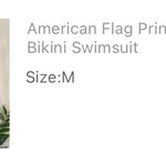 SheIn Front Tye American Flag Bikini Photo 4