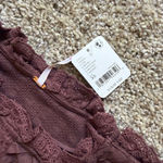Free People  More Romance Top NWT XS Cocoa Photo 5