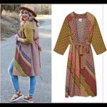 CAbi  Style 5664 Poet Jacket Boho Patchwork Multicolor Kimono Cardigan Size Small Photo 1