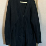 Woman Within FINAL MARKDOWN  Black Textured Knit Sweater 1X Photo 0