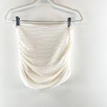 Camila Coelho Stacey Pull On Stretch High Waisted Ruched Mini Skirt White Small Photo 7