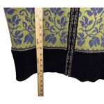 Vintage Icelandic Design Wool Blend Cardigan Sweater Jacket Lined Size M Green Size M Photo 7