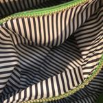 Kate Spade Lime Green Ostrich Leather Three Pocket Silver Chain Shoulder Bag Photo 11