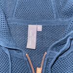 Sweaty Betty Navy Blue Mesh Zip-Up Hoodie Jacket Size XS Extra Small Athleisure Photo 4