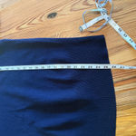 Garnet Hill 100% Lambswool Pullover Sweater Sz MED Navy Blue 3/4 Sleeve Ribbed Photo 9