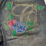 COOGI  Jeans Womens Size 11 / 12 Blue Denim Jeans Bootcut Embellished Stretch Y2K Photo 7