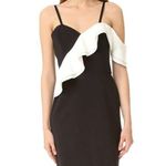 Parker ’s IMANI DRESS W/ Ruffle Shoulder Strap Black Color Size M NWT $325. Photo 4