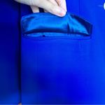 Chloe Kristyn Taylor Tailored Ponte Blazer in Cobalt Blue Size 8 Photo 4