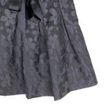 Gracia Skirt Black Large Circle Floral Ribbon Belt L New Photo 8