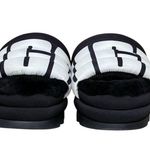 UGG  Women's Puft Platform Furry Black Slide Sandals- Size 9 Photo 2