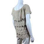 White House | Black Market WHBM Gold Shimmer Tiered Sweater Photo 1