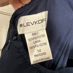 Bill Levkoff  Harmoni Chiffon Navy Blue Bridesmaid Formal Dress Size 14 Photo 4