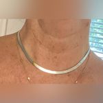 2 New 16” Gold and Silver Bronze Herringbone Necklaces Photo 6