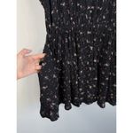 True Craft  Dress Women M Black Floral Print High Waist Ruffled Boho Babydoll NWT Photo 7