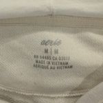 Aerie Long Sleeve Raw Hem 1/4 Zip Hooded Cotton Blend Two Tone Women's Medium Photo 4