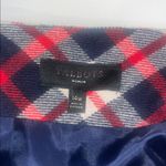 Talbots NWT Boho Red Navy Plaid Wool Mini Skirt Sz 14W Photo 8