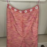 Ricky Freeman for Teri Jon tweed beaded pencil skirt size 6 Pink Photo 2