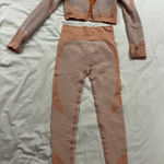 Stylish Women's Pink Textured Jumpsuit Size XS Photo 0