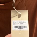 Meshki (NWT) Harriet Satin Midi High Split Dress, Biscuit, Size L Photo 5