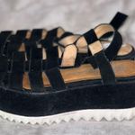 Jeffrey Campbell Jeffery Campbell Black Suede Closed Toe Chunky Heel Platform Sandals Size 7 Photo 0