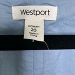 Westport V Neck Bell Sleeve Dress Blue White Stripe Crochet Lace Sleeve Size 20 Photo 6