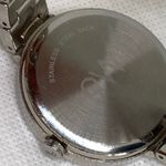 Nine West  silver tone women watch 38mm round case quartz analog crystals running Photo 6