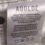 AGOLDE  High Rise Straight Leg 90's Button Fly Jeans White Size‎ 26 Photo 13
