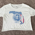 Flo Grown  White Cropped Tee Photo 0