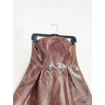 Topshop  Pink Metallic Strapless Mini Dress Size 8 Fit & Flare Barbie Fairy Rave Photo 5