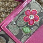 Coach  Signature Monogram Pink & Brown Wallet Photo 7