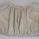 NWOT MABLE Cropped Bloused with Big Billowy Sleeves & Open Back Tan Color Size M Size M Photo 11