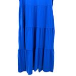 ME+EM Womens Maxi Dress US 12 Blue Sleeveless Tiered Casual Cotton Casual Chic Blue Photo 4