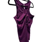 Free People  Dark Purple Sleeveless Tank Top Knit Sweater Cotton Blend Size Large Photo 3