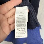 Boden Women's Linen Cardigan Sweater Blue Colorblock Red Cuff Size US 6 UK 10 Photo 3